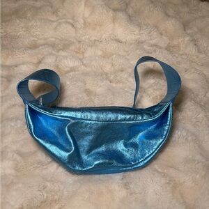 COS Metallic Blue Crossbody